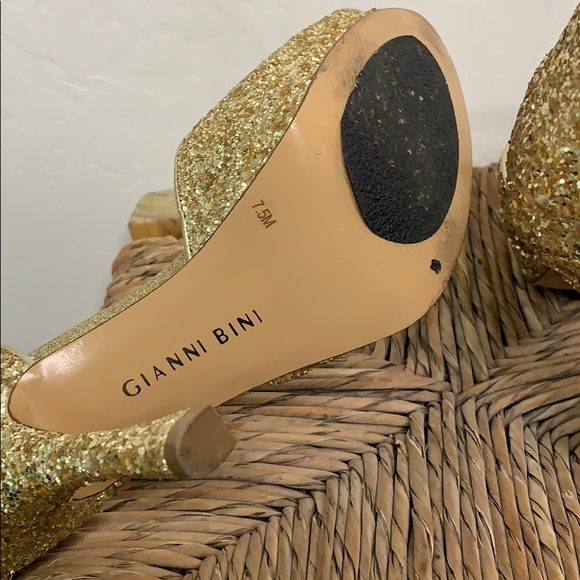 Gianni Bini glitter heels shoes size 7.5 glam (gg) - Picture 5 of 5
